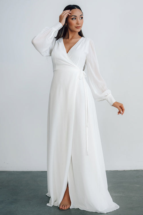 Ivy Wrap Maxi Dress | Off White ...